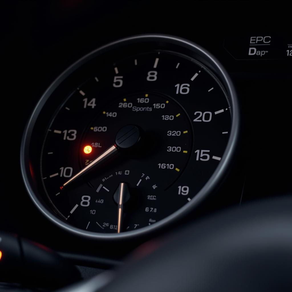 EPC Lamp Illuminated on Dashboard