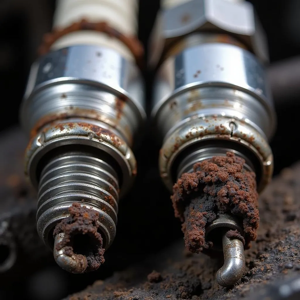 Worn Out Spark Plugs