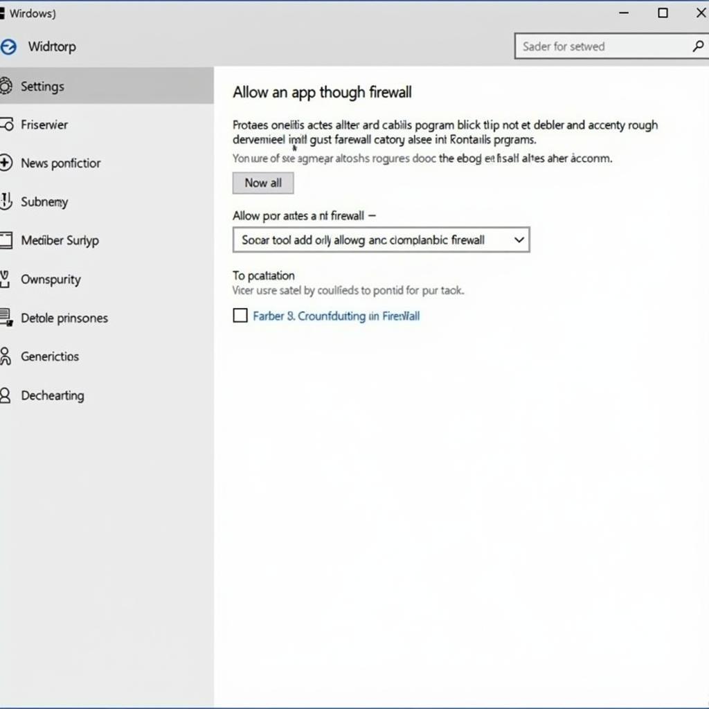 Adjusting Firewall Settings