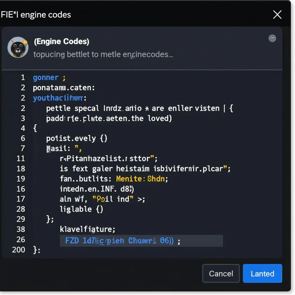 FIXD App Displaying Engine Code