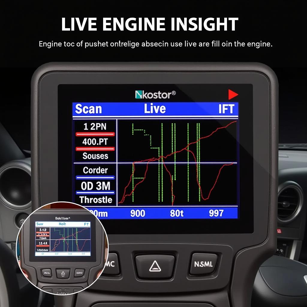 A Ford 6.0 scan tool displaying engine data