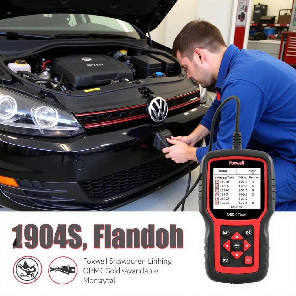 Foxwell VAG Scan Tool Performing Diagnostics