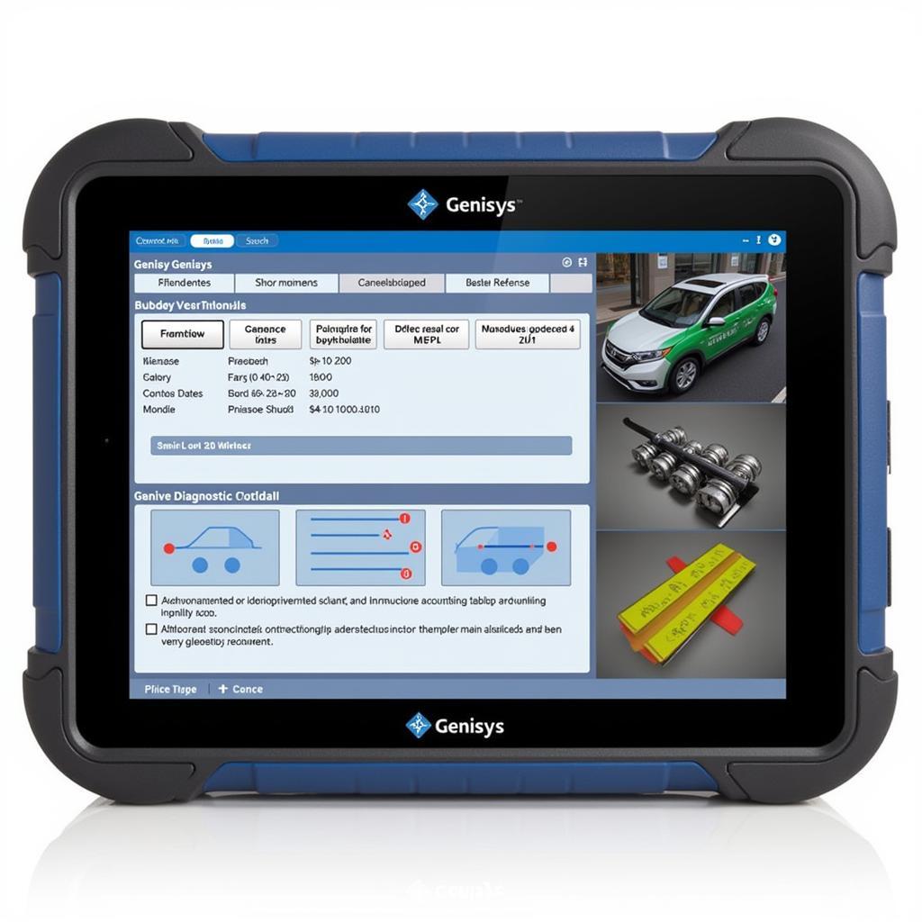 The user-friendly interface of the Genisys OBD heavy duty scan tool