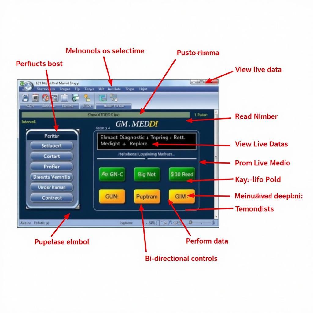 GM MDI Software Interface