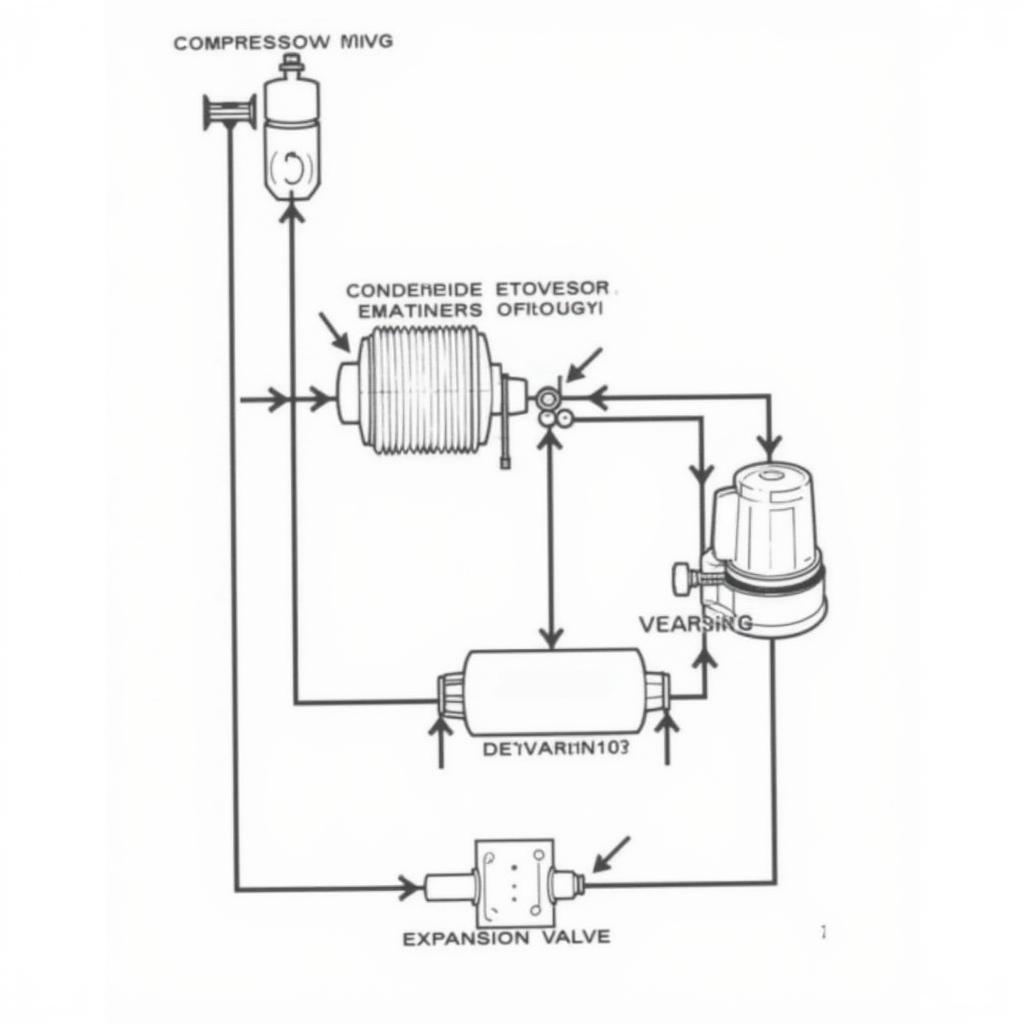 Diagram of a typical GM truck AC system