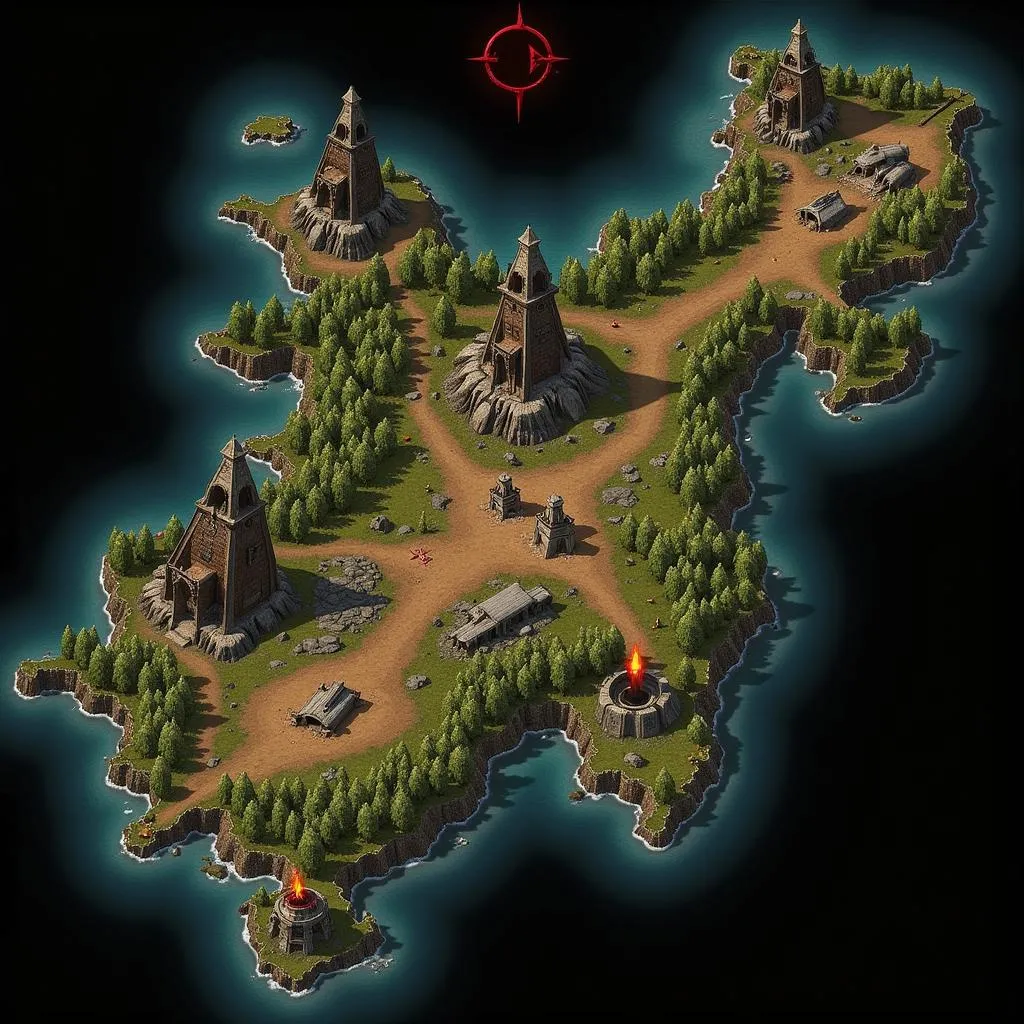 Hawezar Autel de Lilith Locations Map