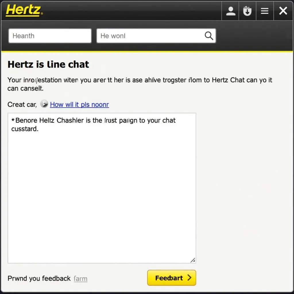 Hertz Live Chat Support