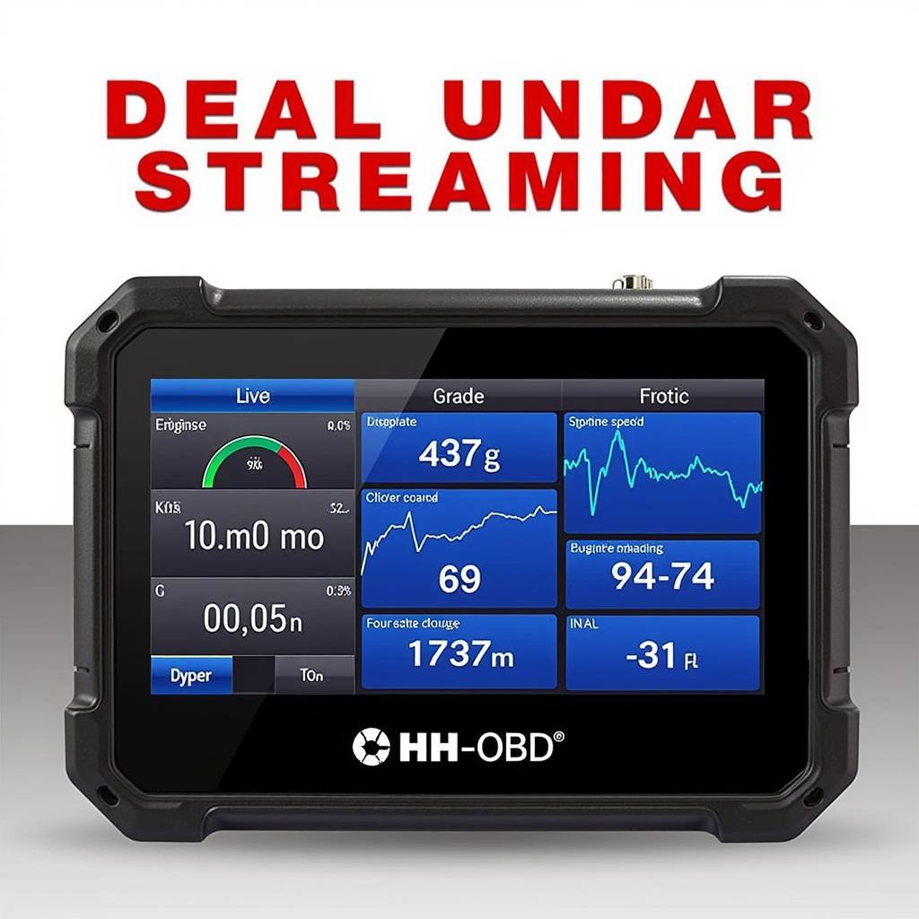 Live Data Streaming on an HH OBD Advanced Scan Tool