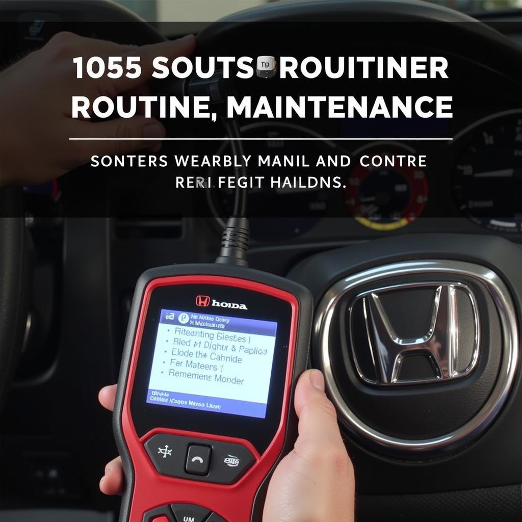 Using a Dealer Scanner for Routine Maintenance on a Honda Accord 2003