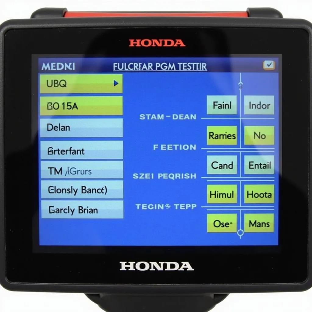 Honda PGM Tester Functions