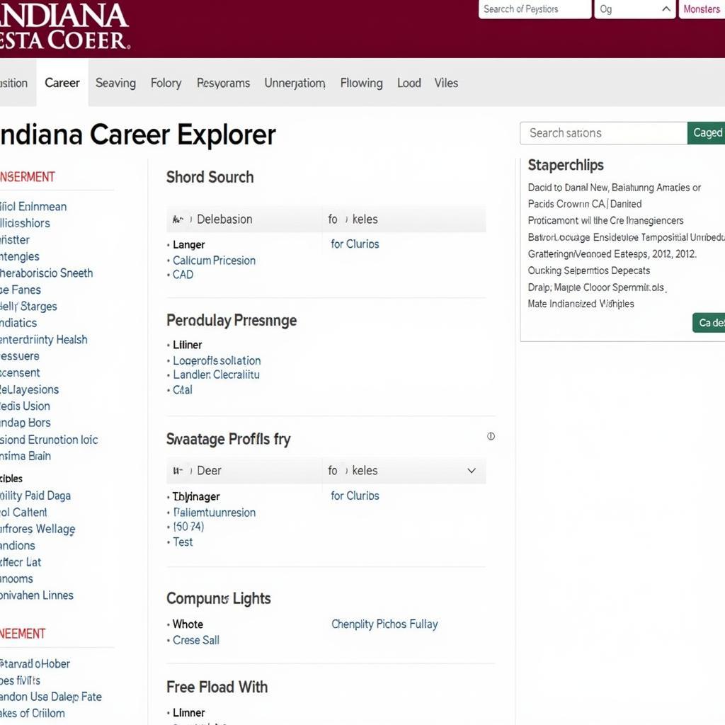 Indiana Career Explorer Website