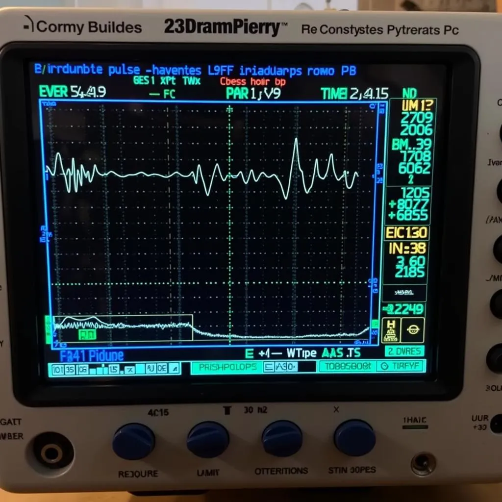 Injector pulse fluctuations on an oscilloscope