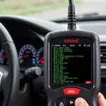 Innova 3130 OBD2 Scanner Displaying Codes