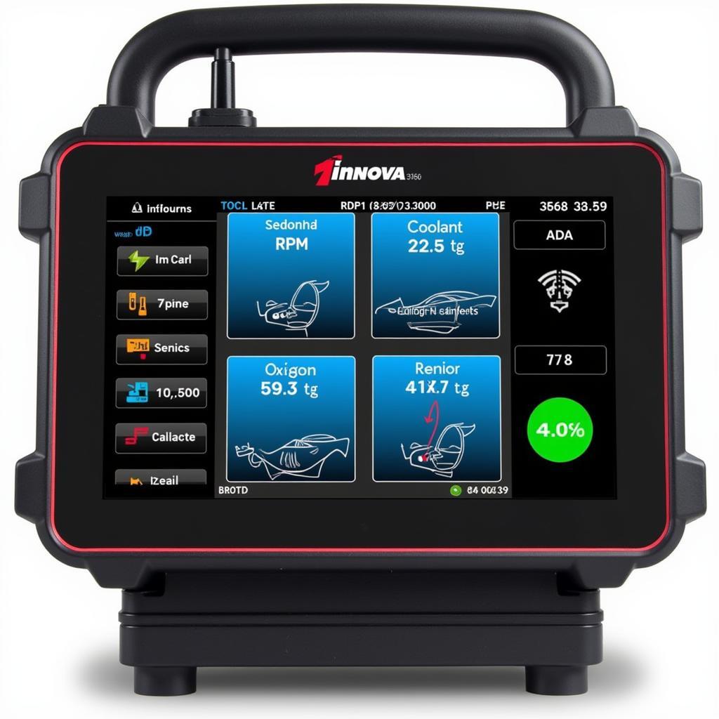 Innova 3160 Display Screen Showing Diagnostic Data