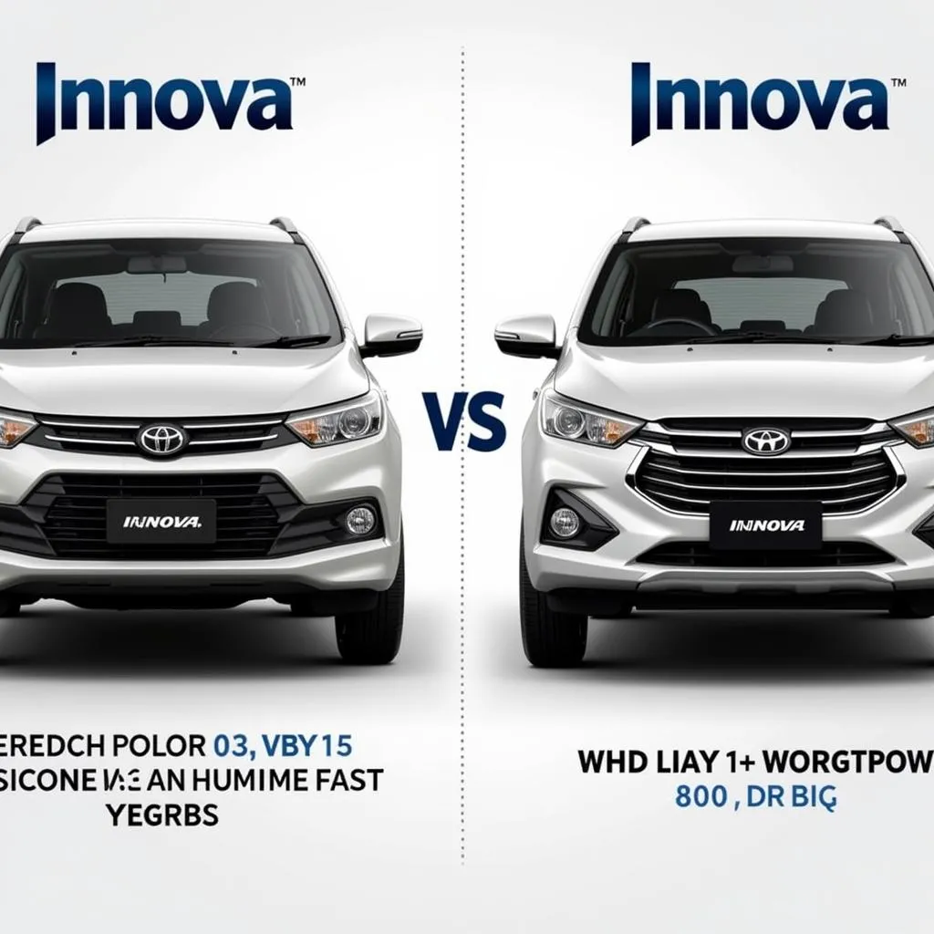 Innova Car Models Comparison