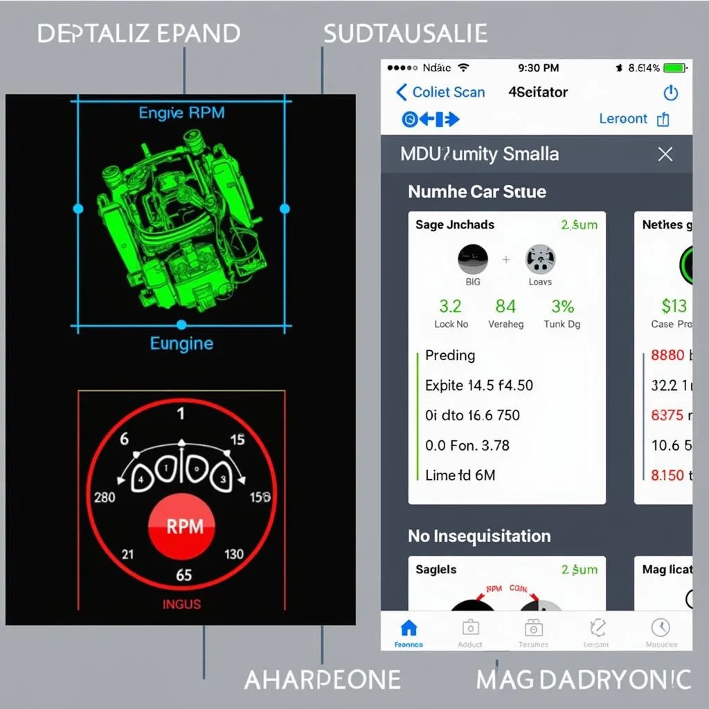 Smartphone displaying the Innova CarScan app interface