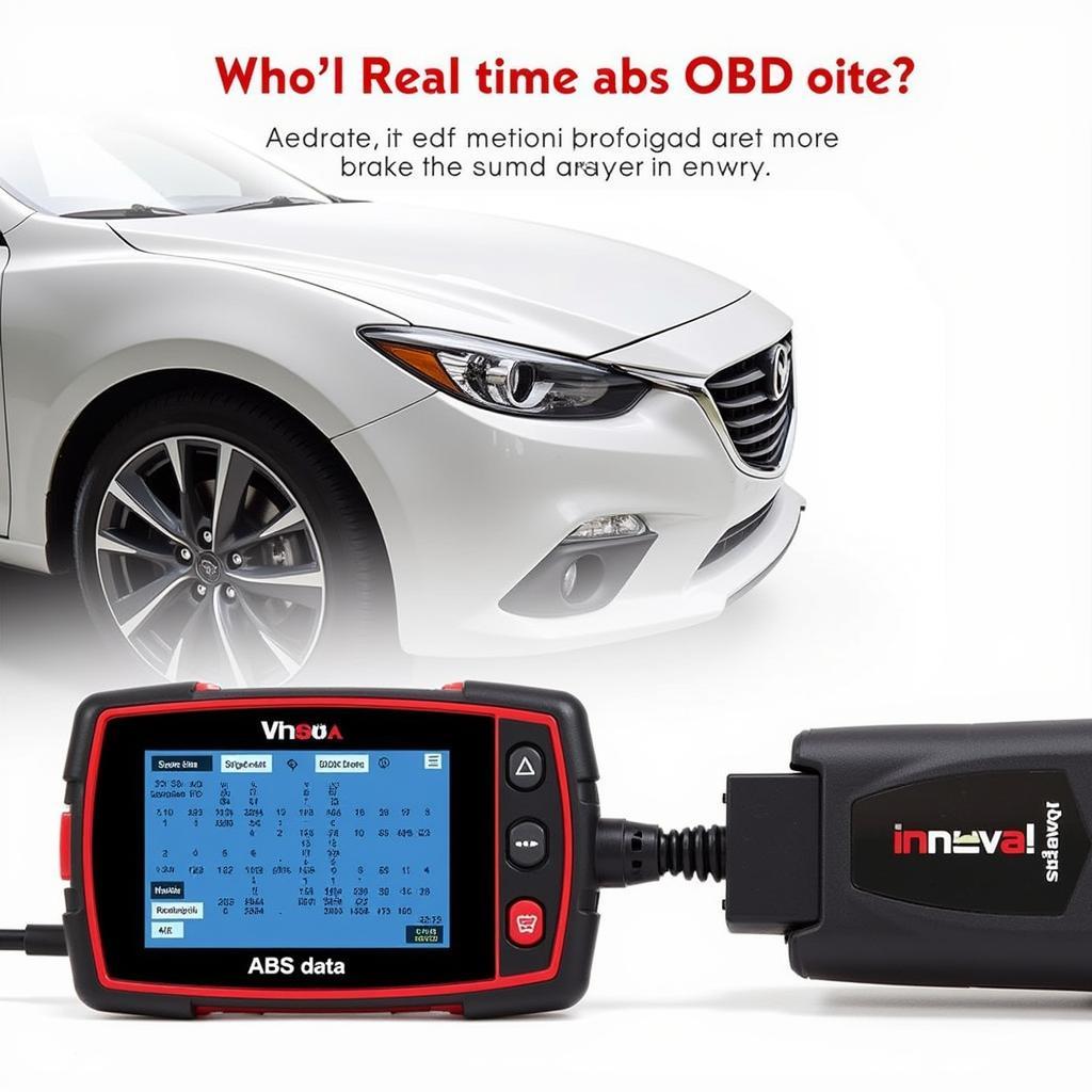 Innova OBD2 Scanner Displaying ABS Live Data