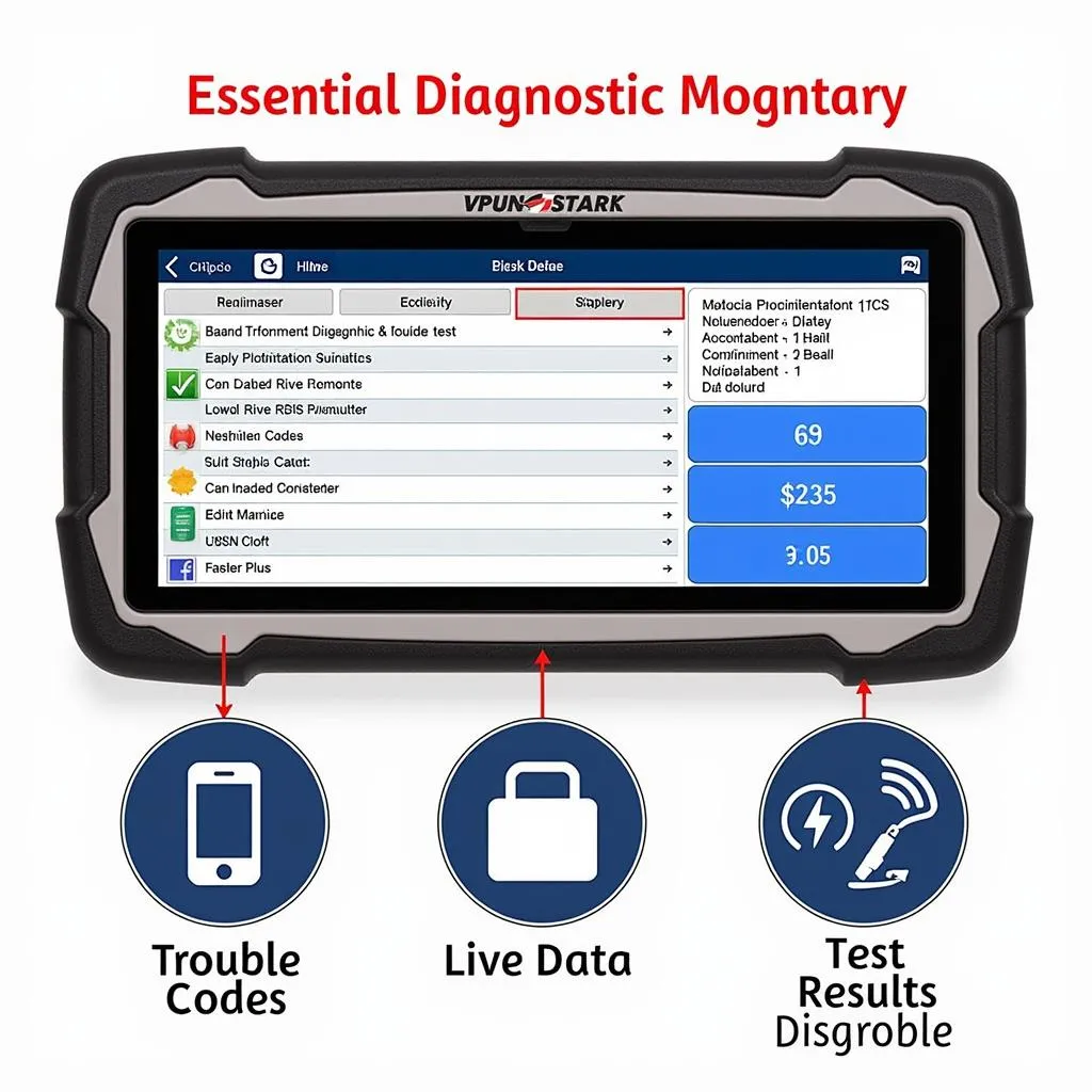 Innova Scan Tool 3200 display screen showing diagnostic information