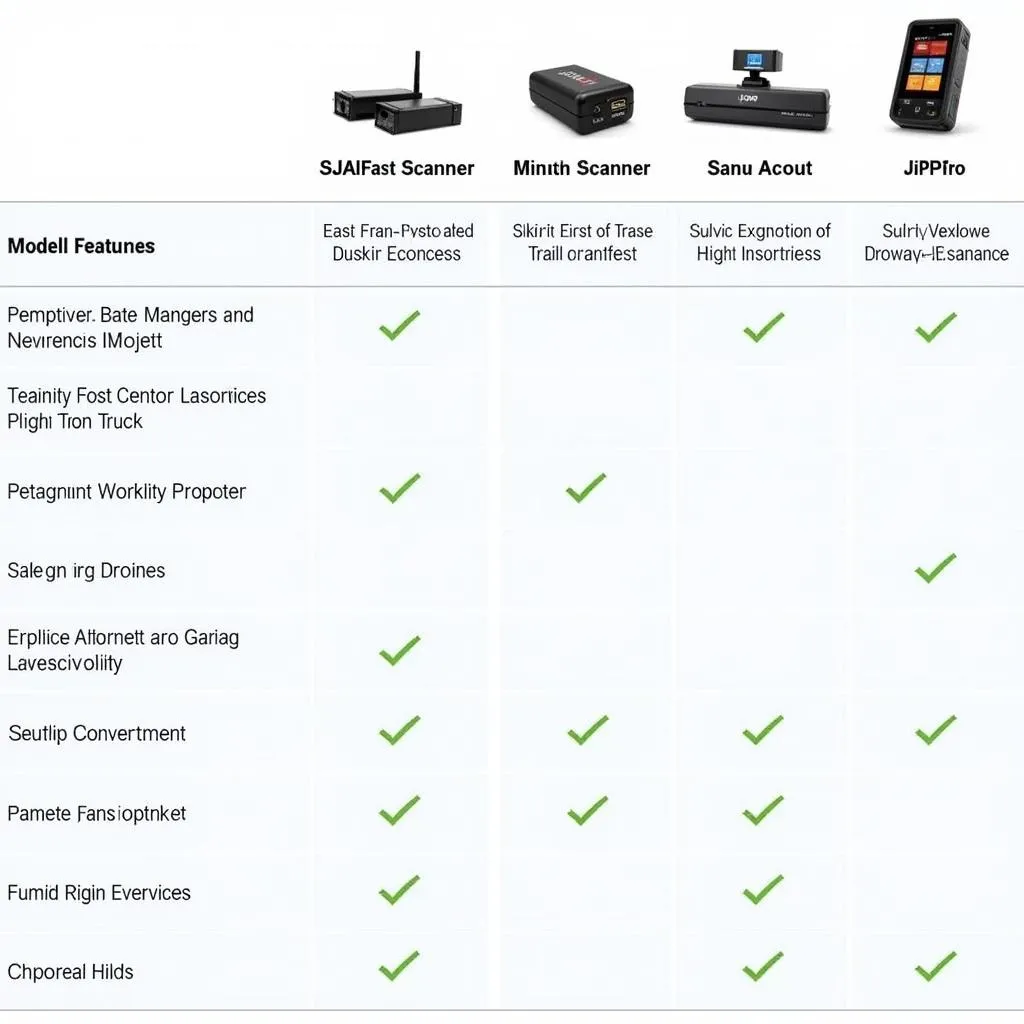 Comparing JPro truck scanner models