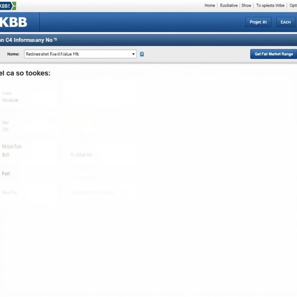 KBB Website Screenshot