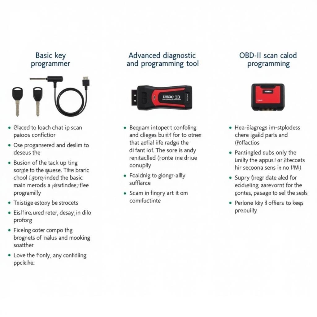 Types of Key Programming Scan Tools