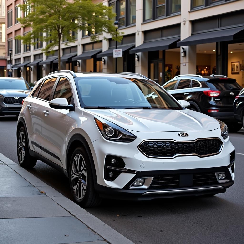 Kia Niro Exterior Design in Urban Environment