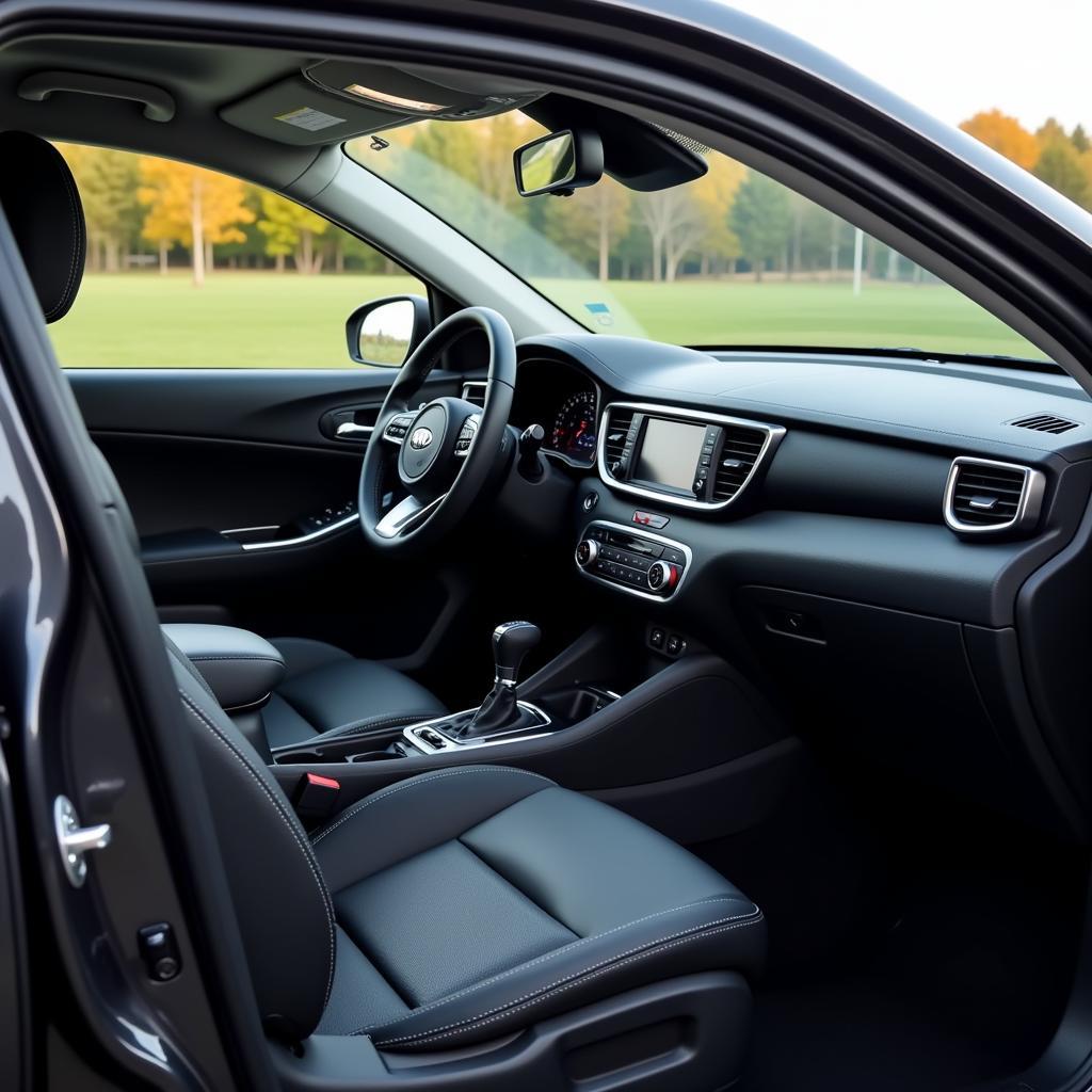 Spacious Interior of a Kia Sportage