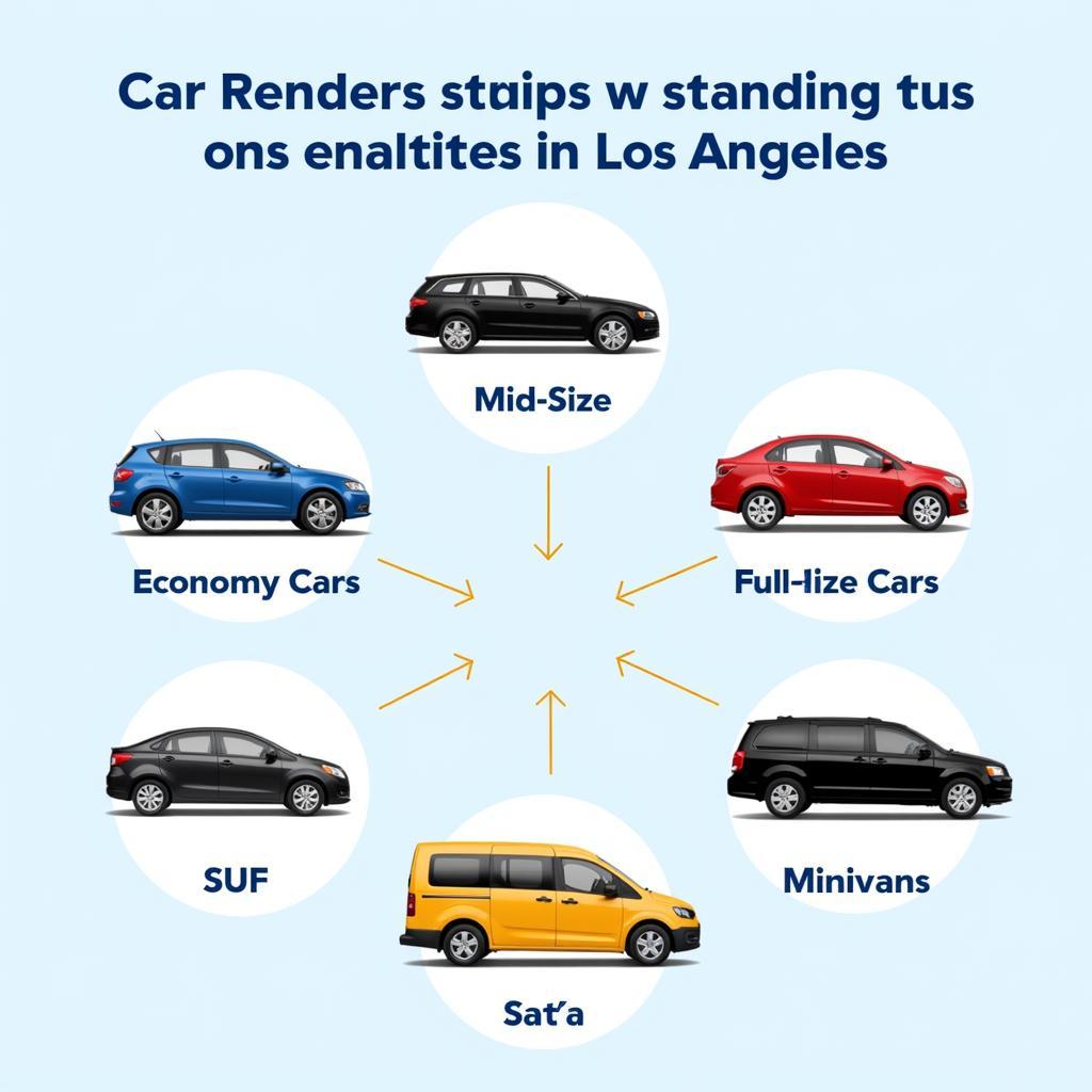 Different car rental options available in Los Angeles