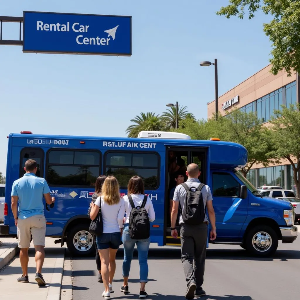 Rental Car Shuttle at LAS Airport