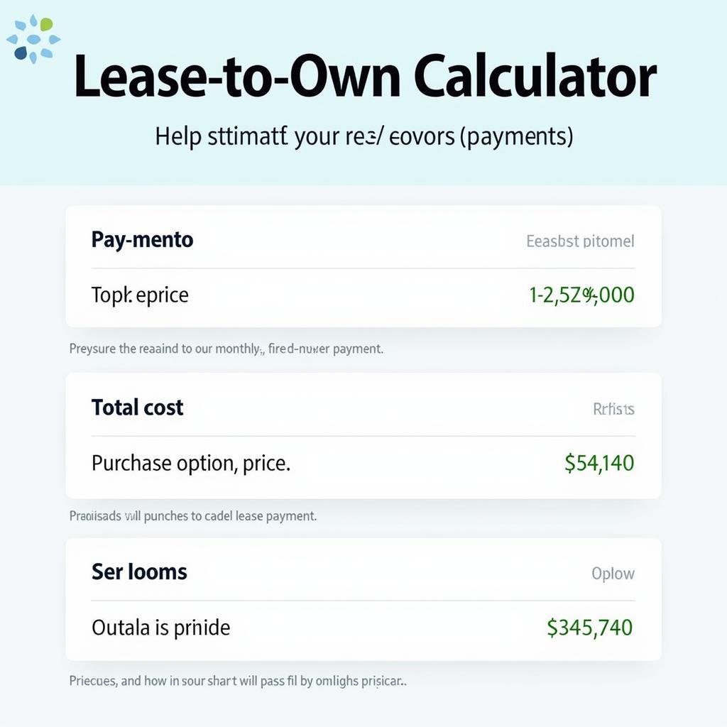 Lease to Own Calculator