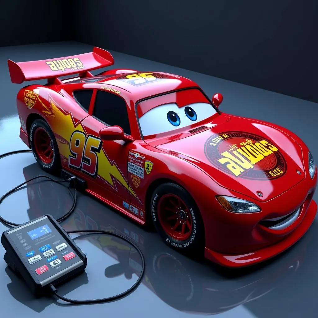 Lightning McQueen Undergoing Diagnostic Scan