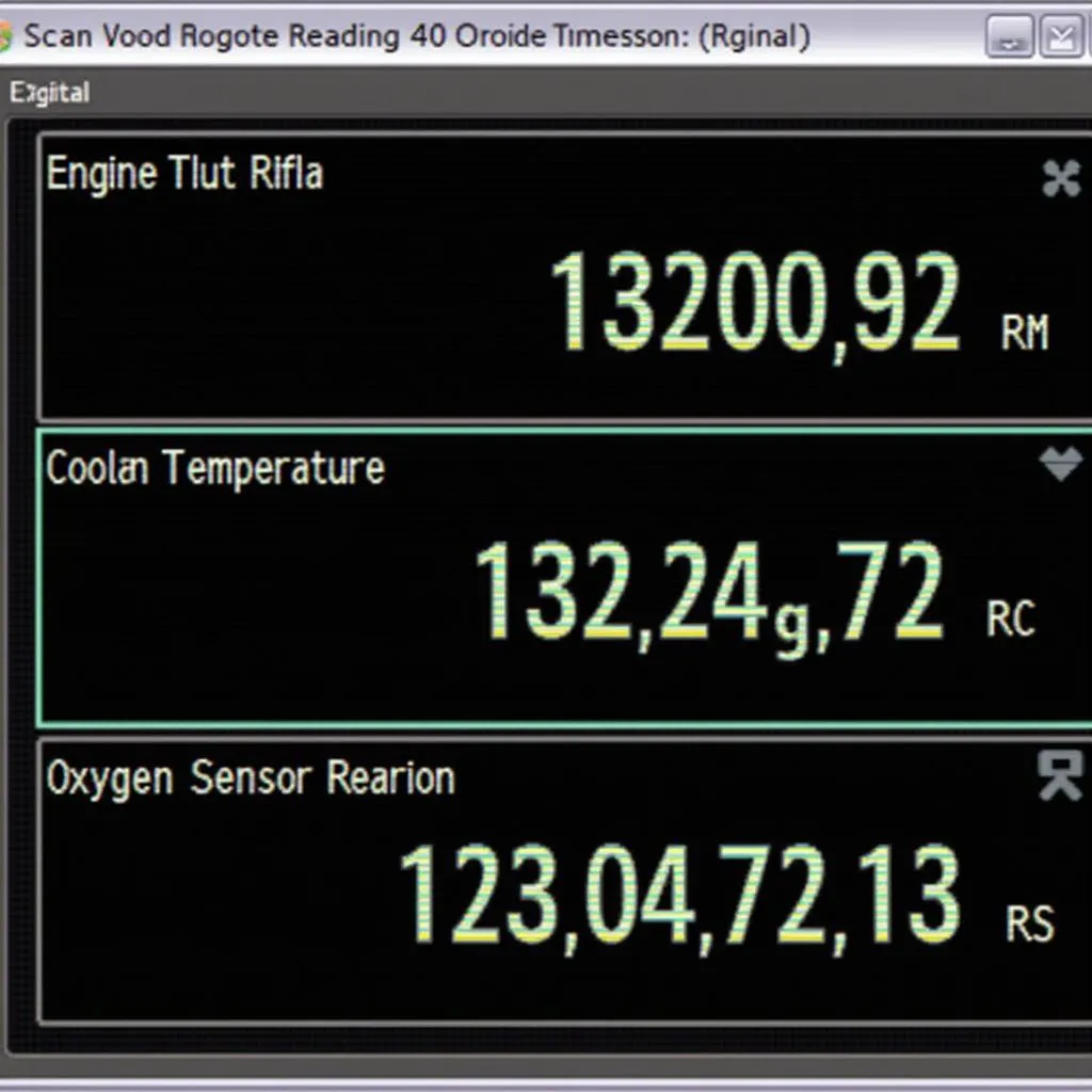 Live Data Parameters on a Scan Tool