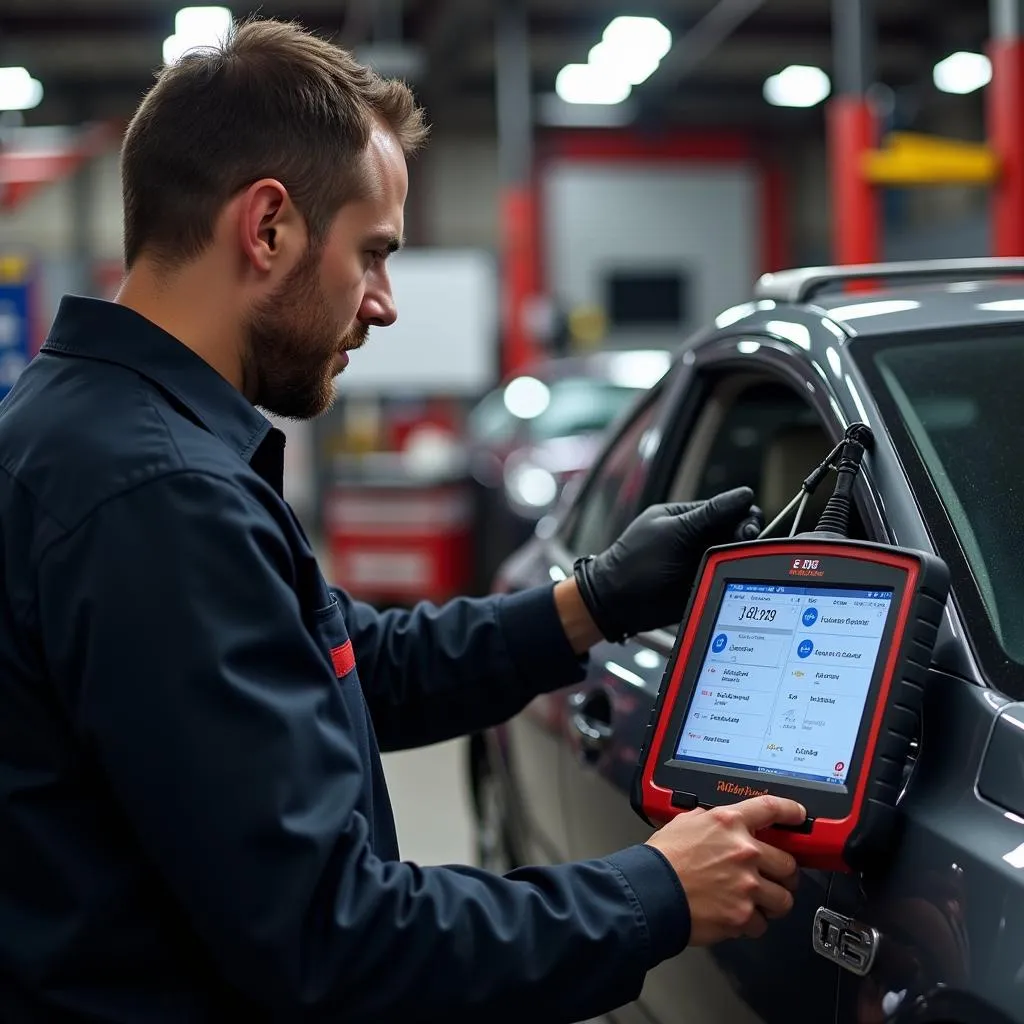 Mechanic Using MAC Tools ET99