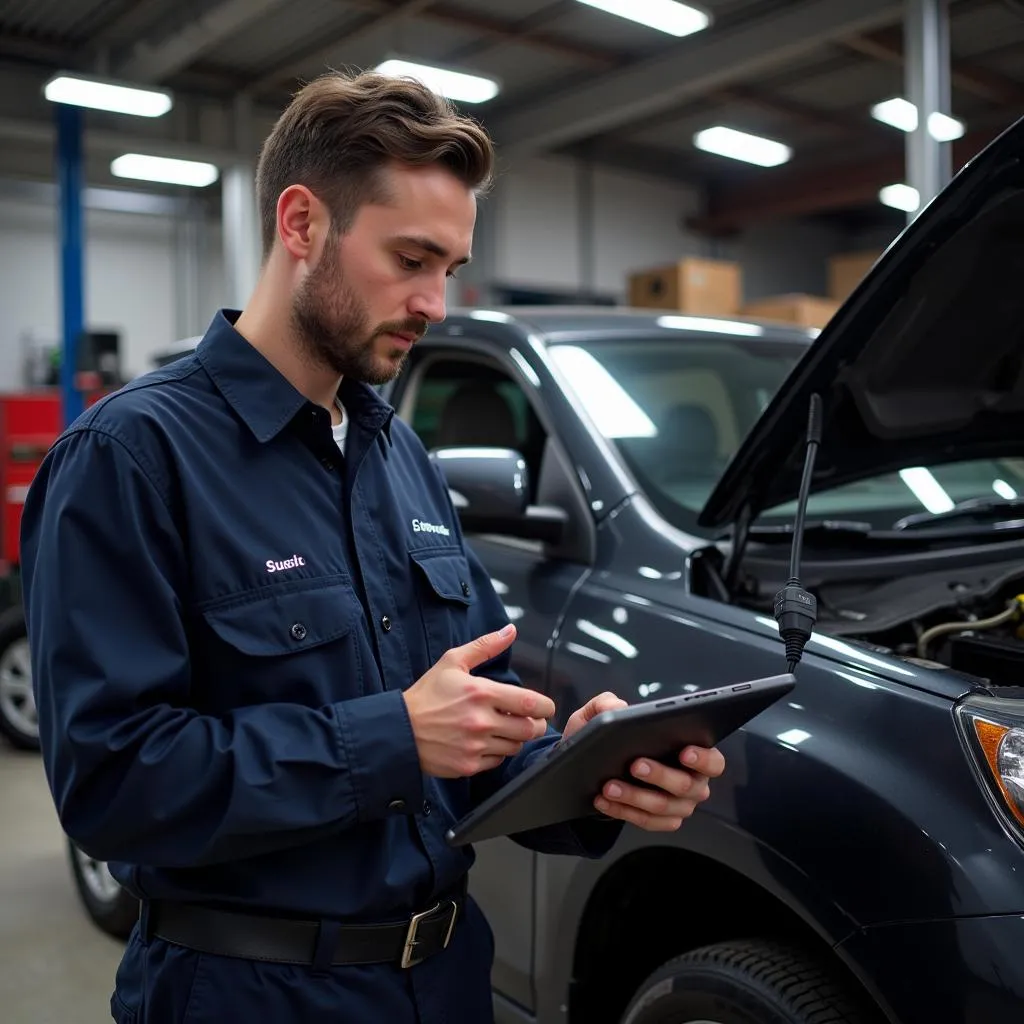 Mechanic Using Online Web Scanning Tool