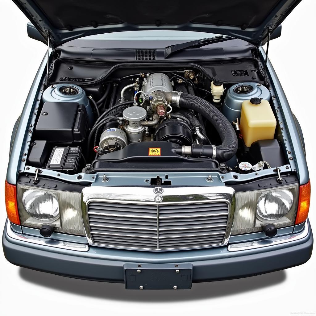 Mercedes W124 Engine Bay