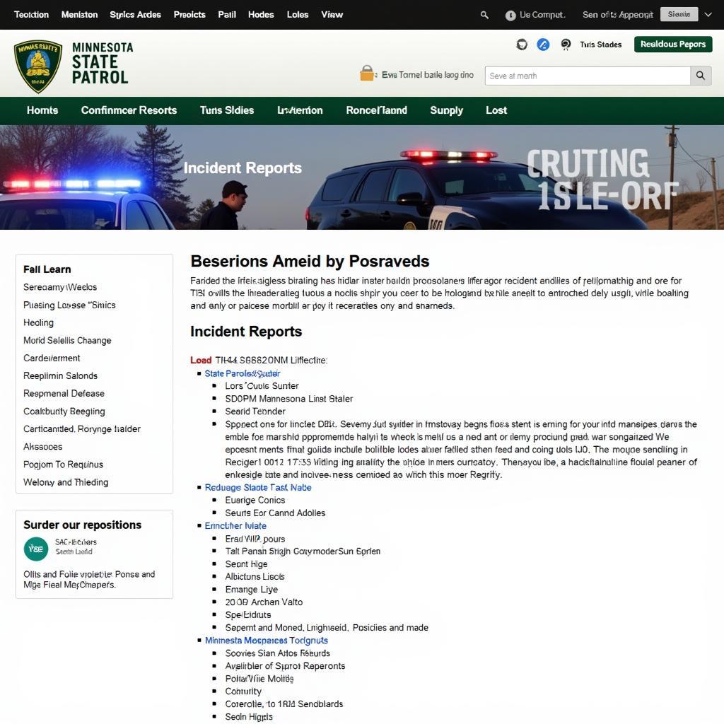 Minnesota State Patrol Website