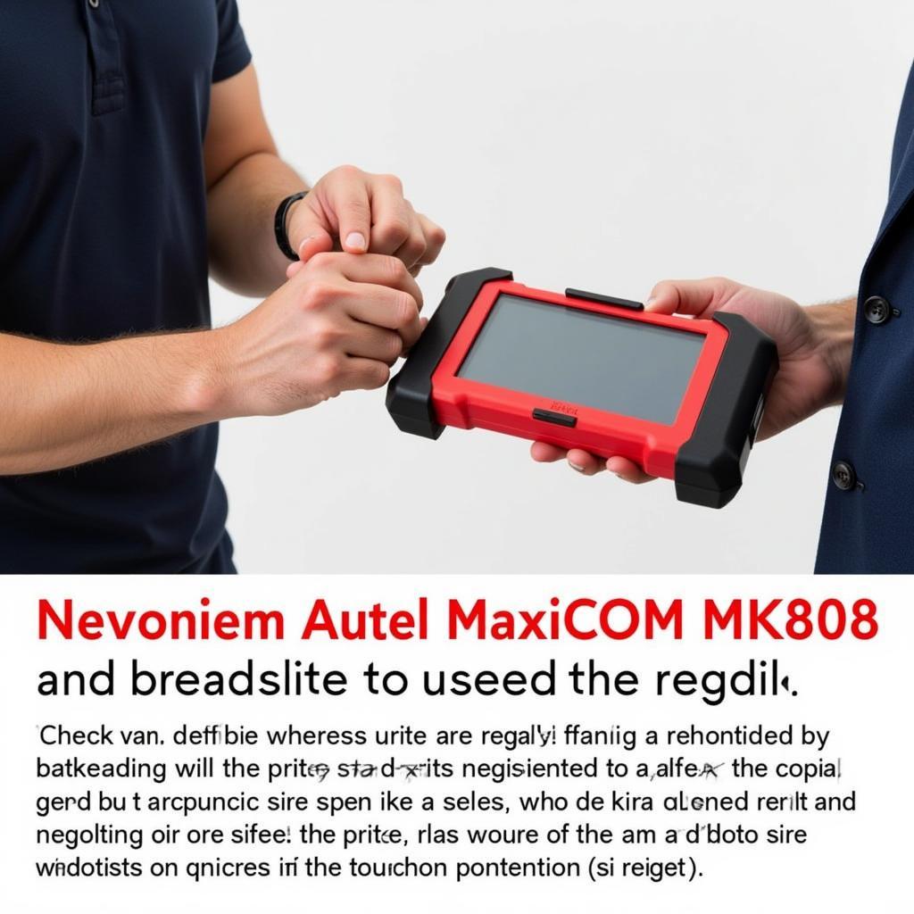 Negotiating the price of a used Autel MaxiCOM MK808