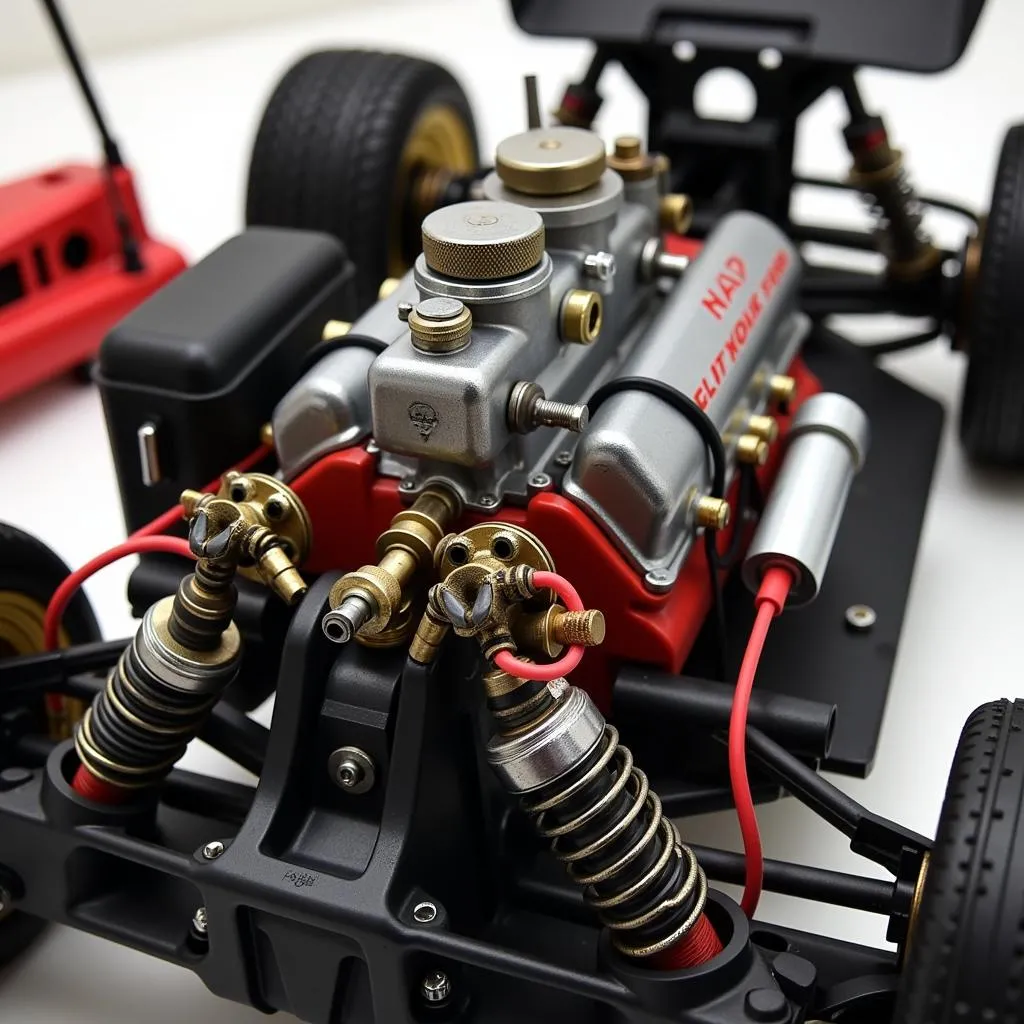 Nitro RC Car Engine Close Up