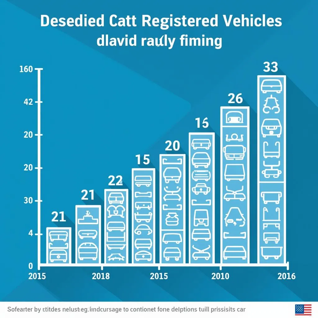 Number of registered vehicles in the US