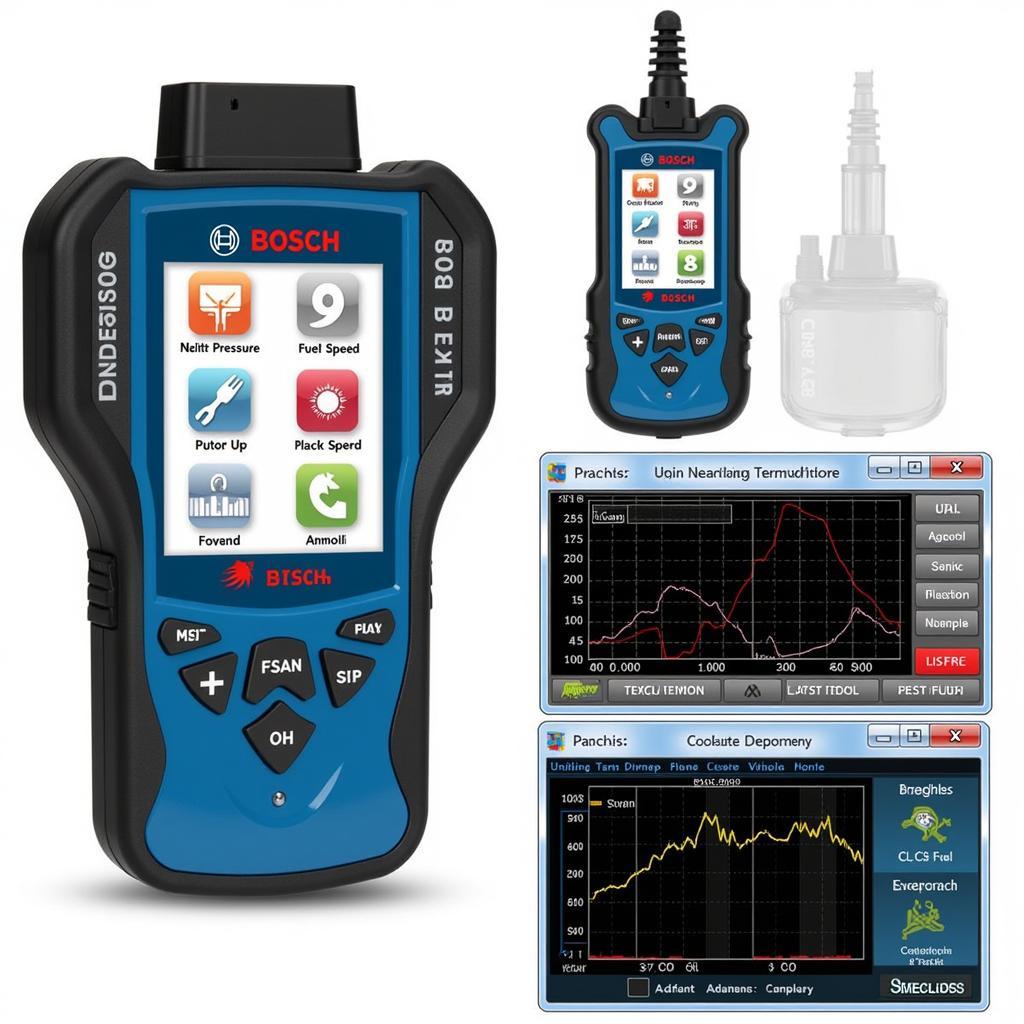 Bosch OBD 1100 Scan Tool Displaying Live Data Readings