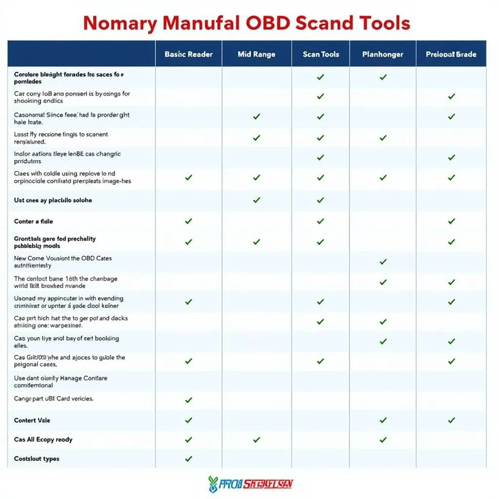 Types of OBD Scan Tools