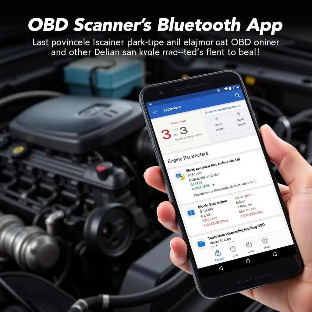 OBD Scanner Bluetooth App Interface