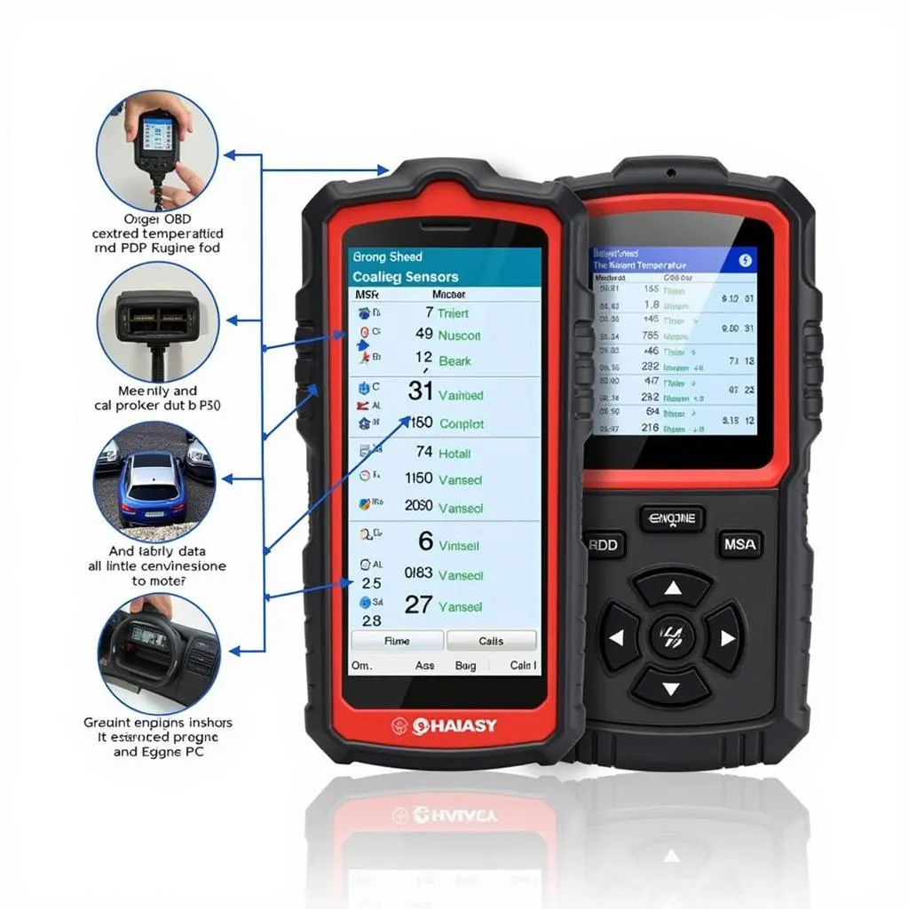 OBD Scanner Showing Live Data