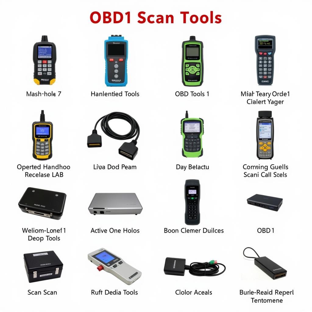 Different types of OBD1 scan tools