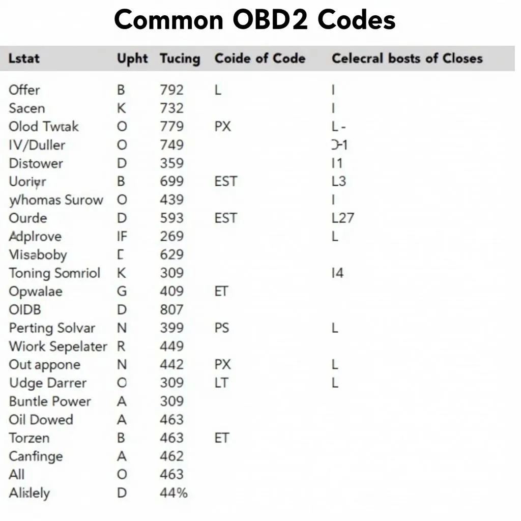 OBD2 Code Definitions Guide