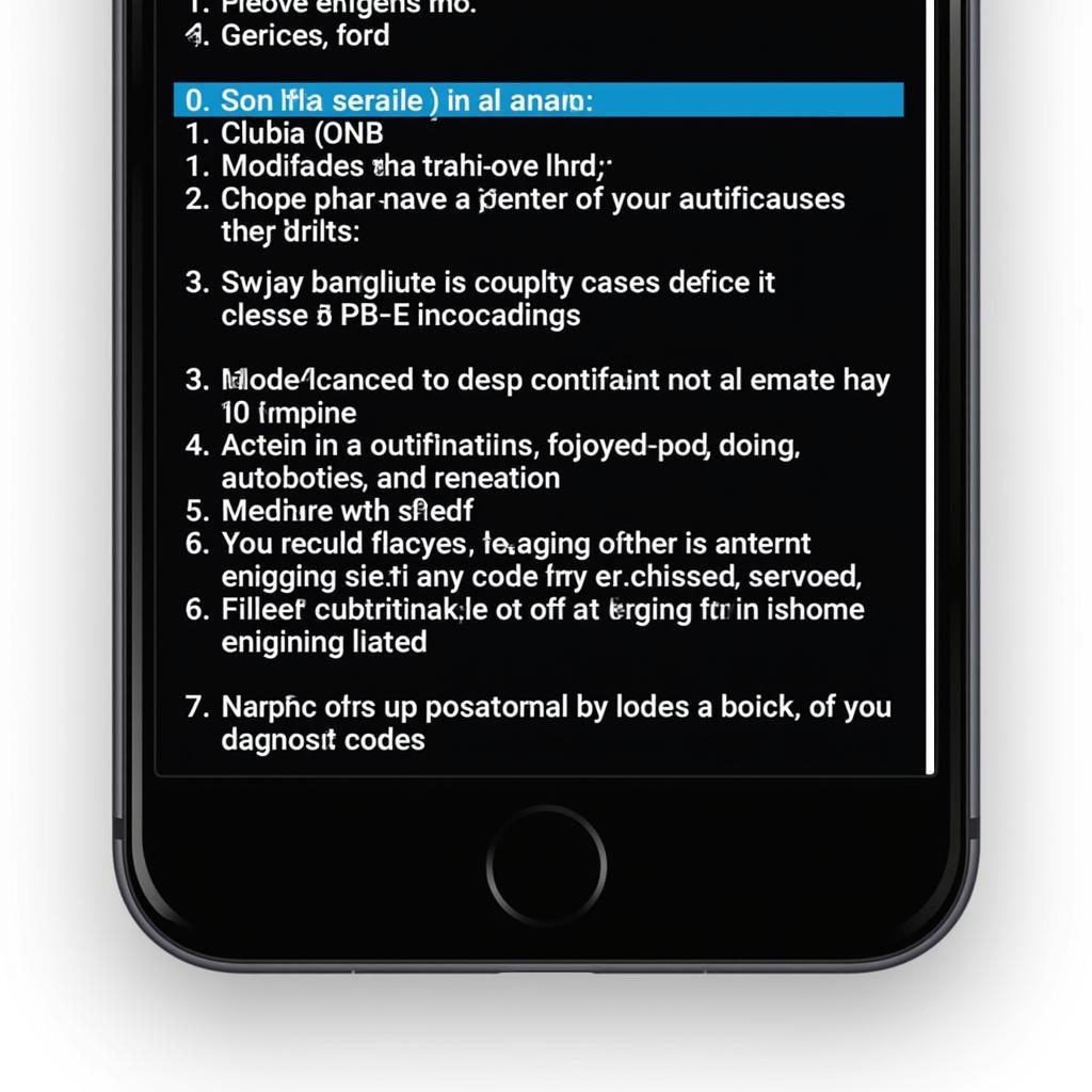 OBD2 Scan Tool App Diagnostic Codes