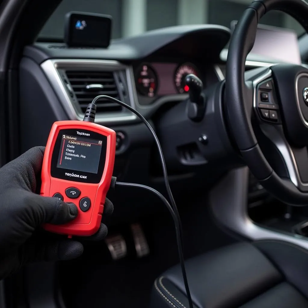 OBD2 Scanner in Use