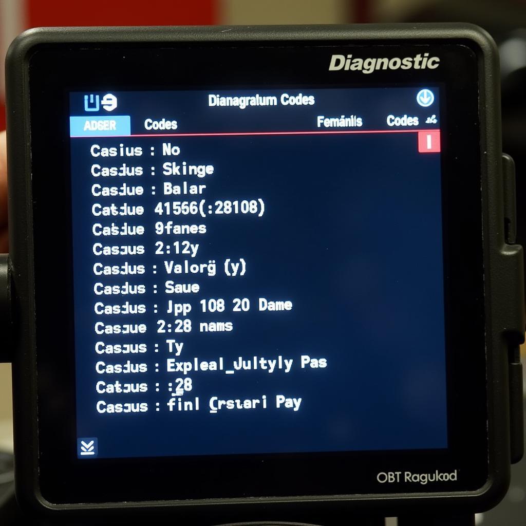 OBT Scan Tool Codes Display