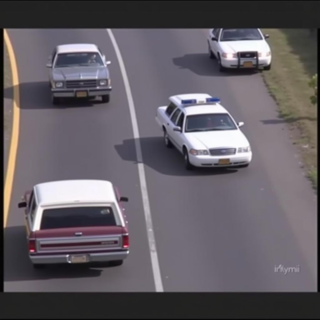 OJ Simpson Car Chase Footage