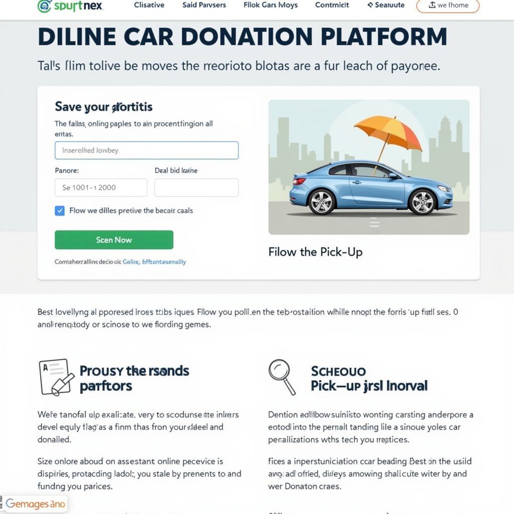 Online car donation platforms